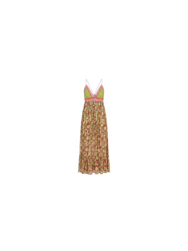 Abito con pettorina crochet
