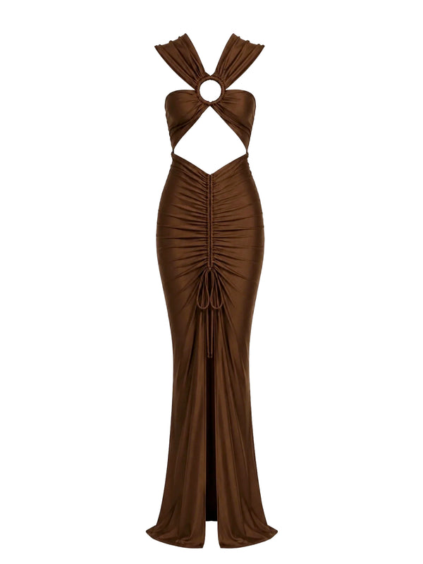 Abito incrocio cut out
