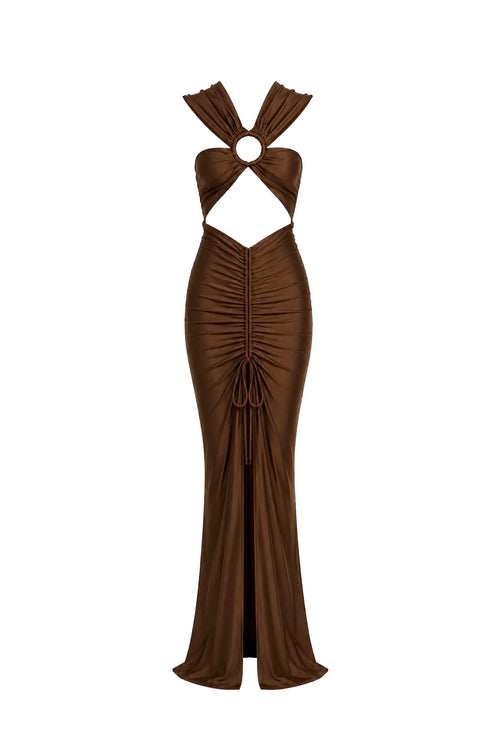 Abito incrocio cut out