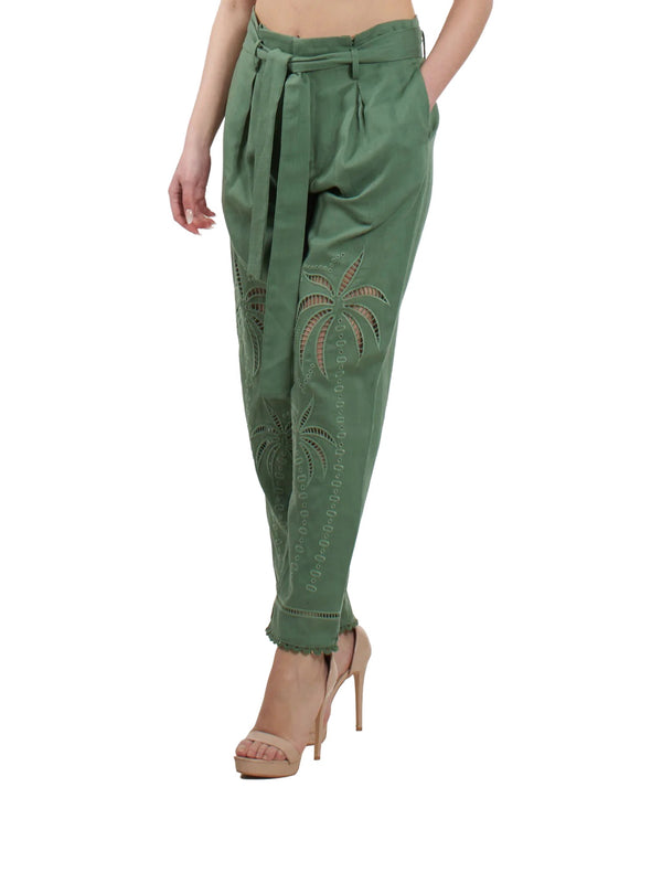 Pantalone ricamato