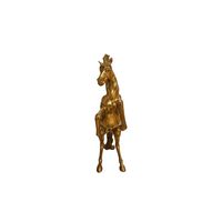 Statue de cheval cabré en laiton