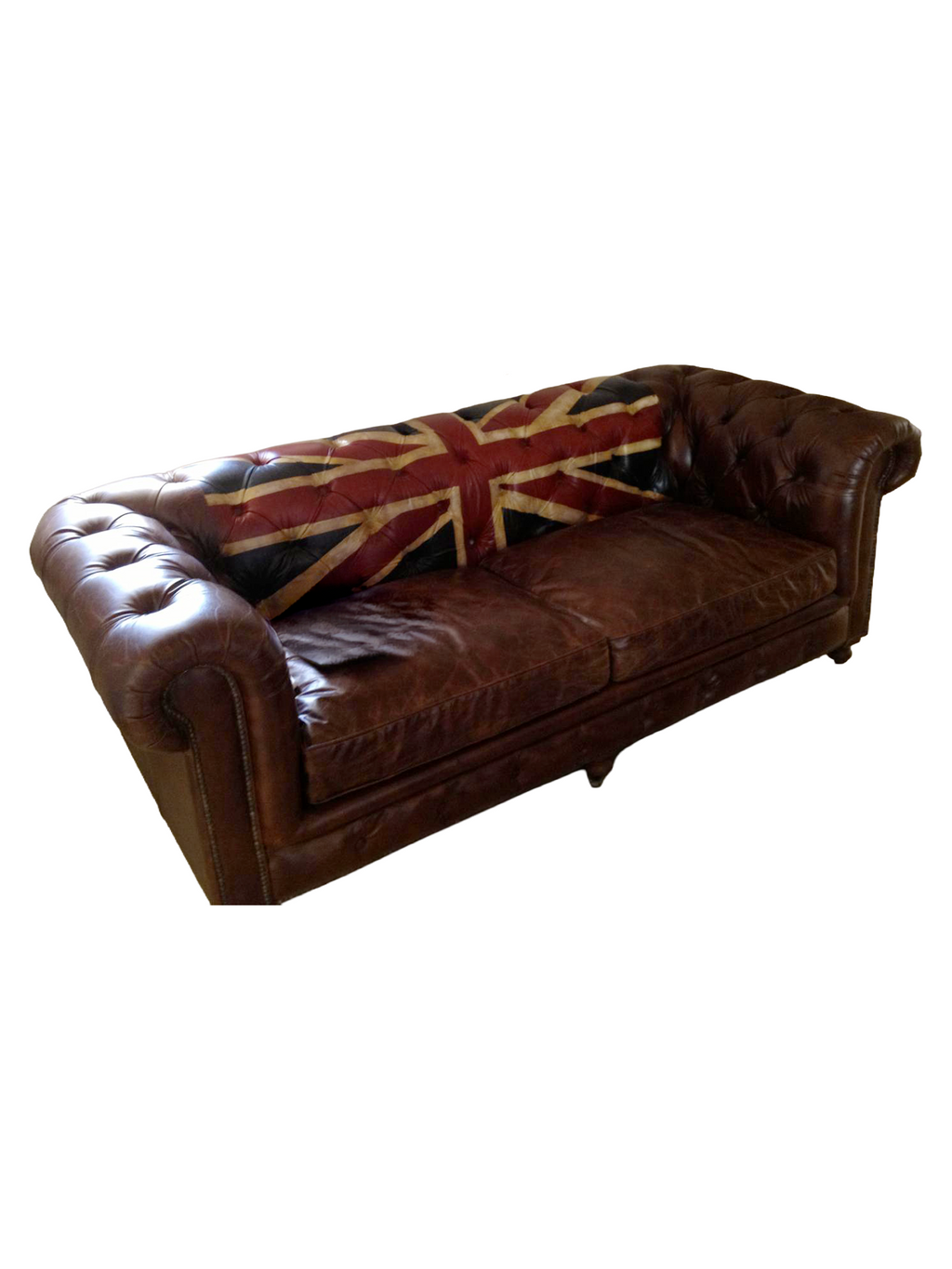 Rebel Union Jack - Iconico divano Chesterfield in pelle