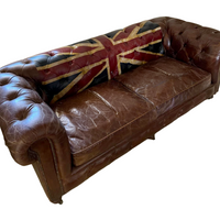 Rebel Union Jack - Iconico divano Chesterfield in pelle