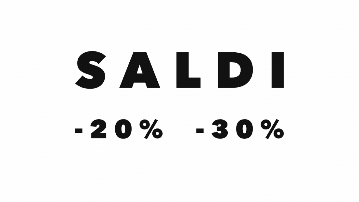 È tempo di saldi
