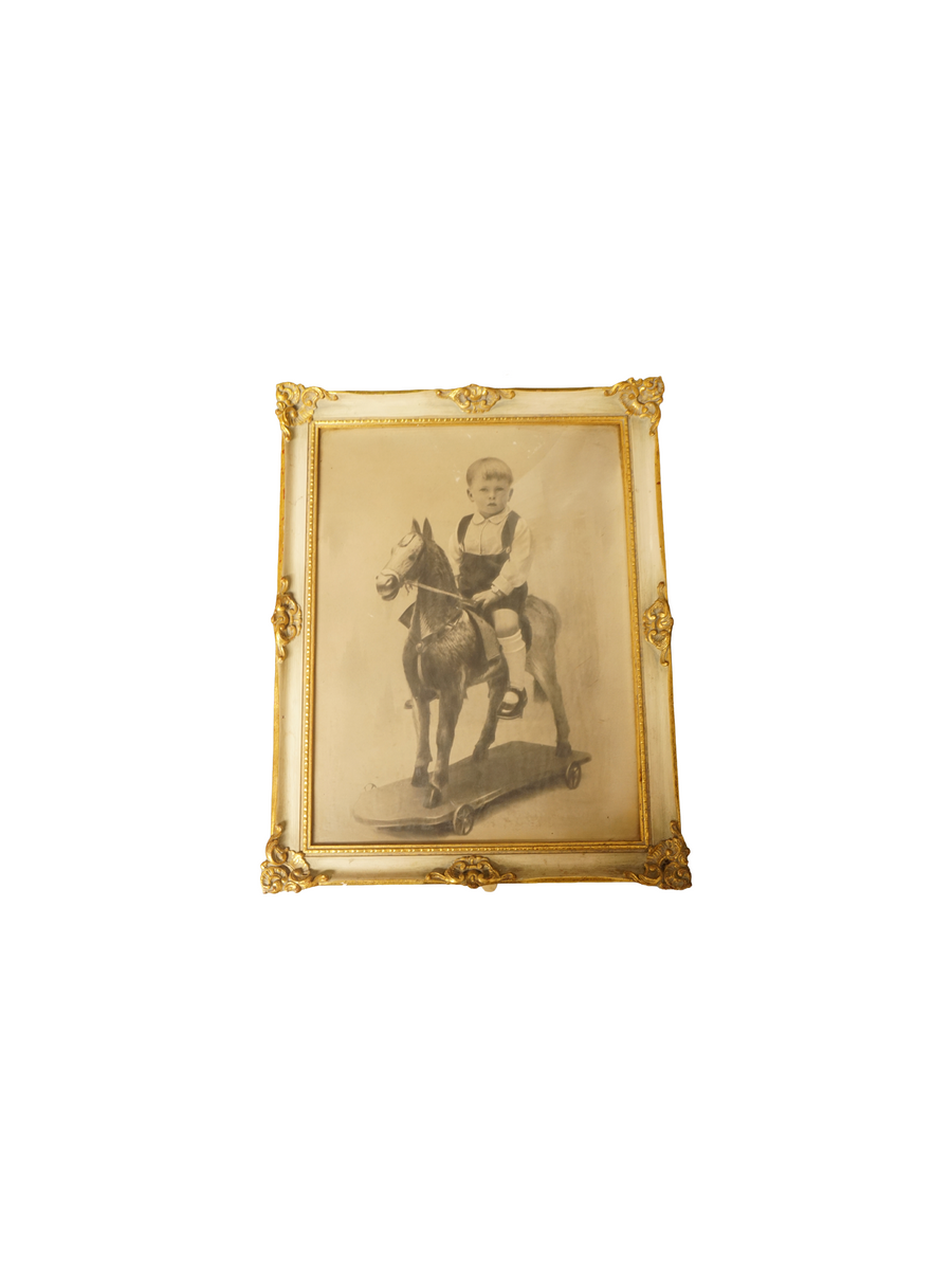Coppia di Ritratti Fotografici d'Epoca