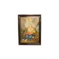 Dipinto Antico di Maria Maddalena in Estasi con Putti